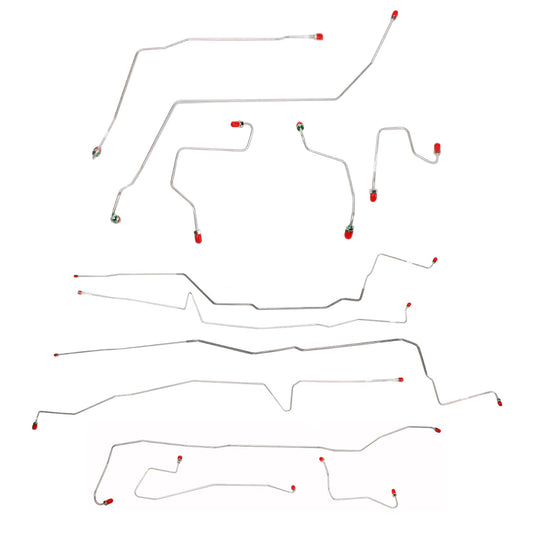 Ford, Mercury Complete Brake Line Kit; Fine Lines-CBK0158SS
