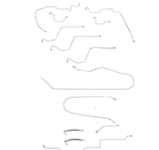 2002-05 Dodge Ram 1500 Brake Line Set 2WD AWABS Quad Cab Short Bed -CBK0161SS - Complete Brake Line Kit Car Part People