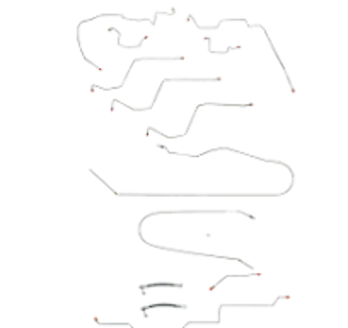 2002-05 Dodge Ram 1500 Brake Line Set 2WD AWABS Quad Cab Short Bed -CBK0161SS