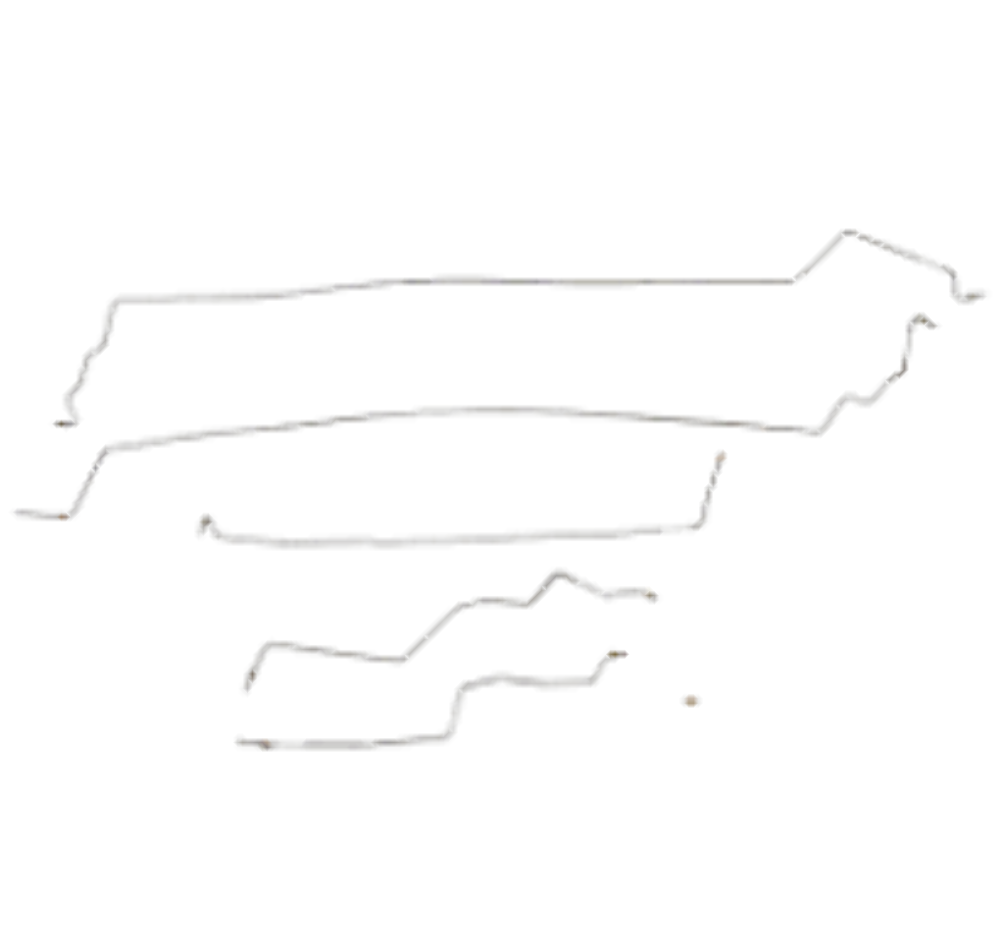 01-06 Hyundai Santa Fe Brake Line Kit Stainless Steel Non-ABS models CBK0162SS - Complete Brake Line Kit Car Part People