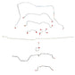 Dodge Complete Brake Line Kit; Fine Lines-CBK0163OM