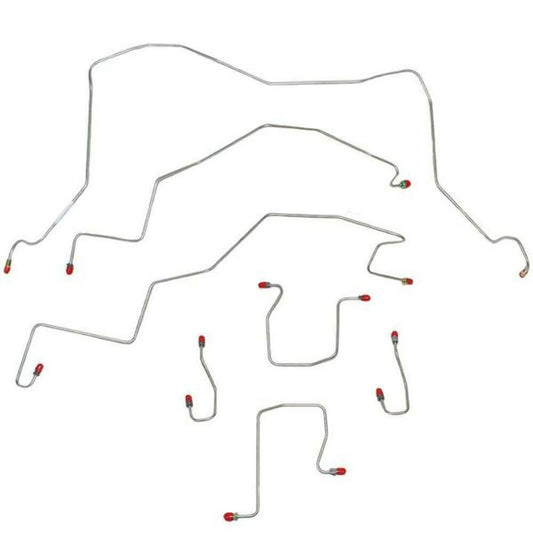 95-97 Dodge Ram 3500 Brake Line Kit 2WD Ext Cab/Long Bed AWABS Manual Trans - Complete Brake Line Kit Car Part People