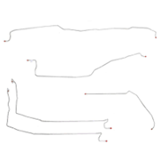 1999-07 GMC Sierra 1500HD 2/4WD Crew Cab 78 Bed Stainless - CBK0168SS - Complete Brake Line Kit Car Part People