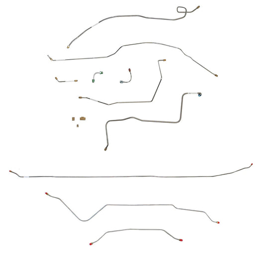 GM Complete Brake Line Kit; Fine Lines-CBK0170OM - Complete Brake Line Kit Car Part People