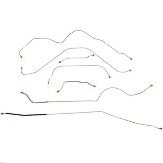 1955 Ford Thunderbird Complete Brake Line Kit STD Brakes Stainless - CBK0175SS - Complete Brake Line Kit Car Part People