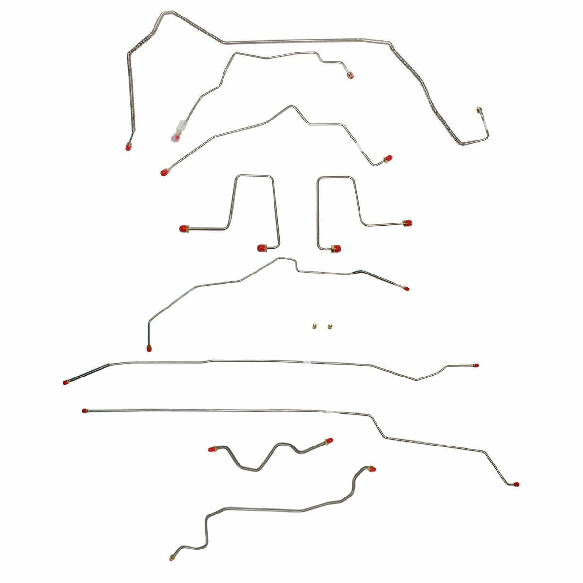 98-00 Chevrolet S10 Brake Line Kit 4WD Ext Cab/Short Bed Rear Disc - Complete Brake Line Kit Car Part People