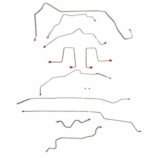 98-00 Chevrolet S10 Brake Line Kit 4WD Ext Cab/Short Bed Rear Disc - Complete Brake Line Kit Car Part People