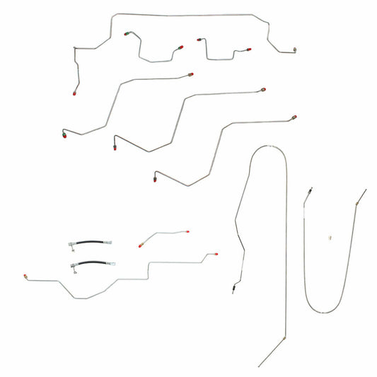 2002 - 2005 Dodge Ram 1500 Brake Line Kit - CBK0183SS - Complete Brake Line Kit Car Part People