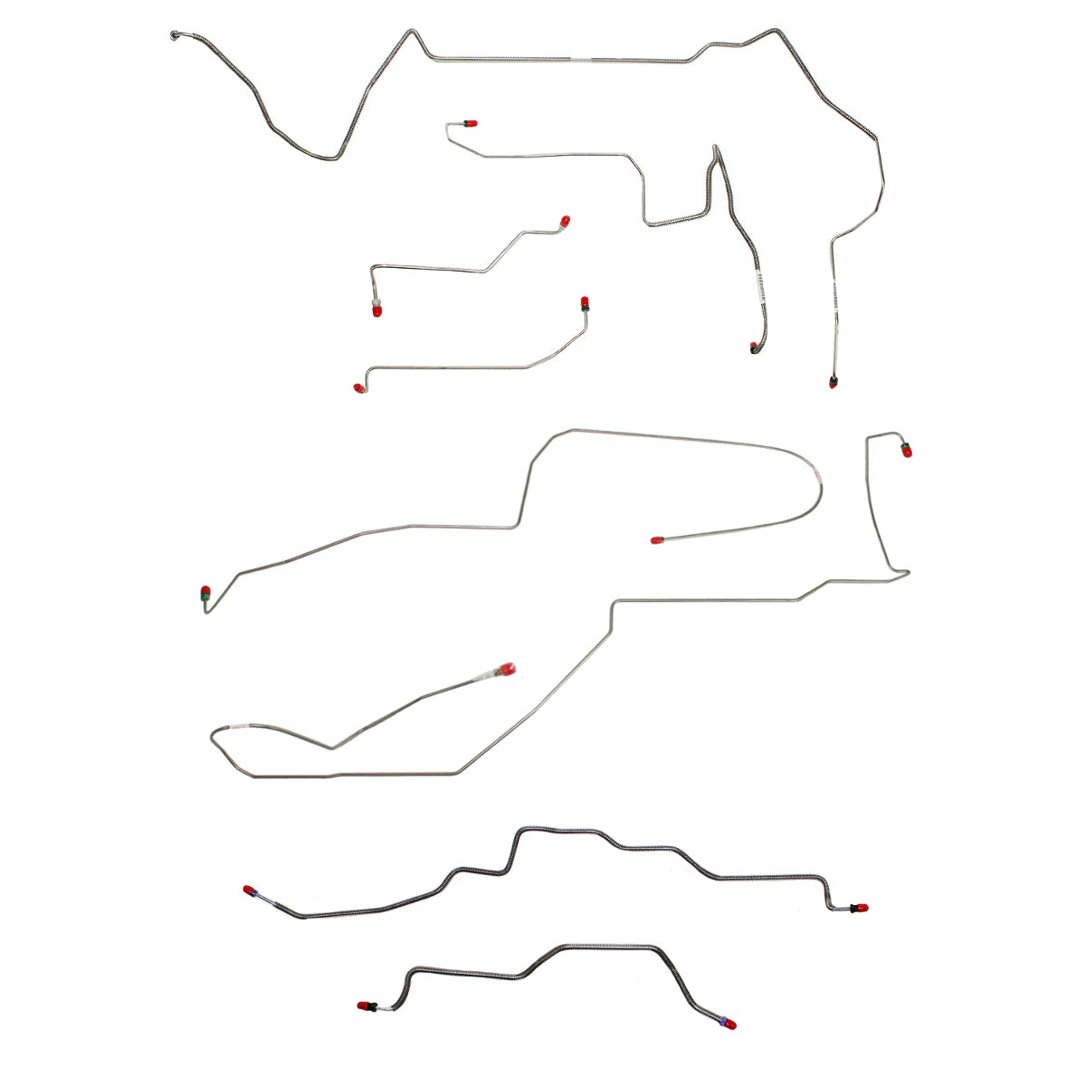 1998-2002 Chevrolet Camaro Complete Brake Line Kit Stainless - CBK0188SS - Complete Brake Line Kit Car Part People