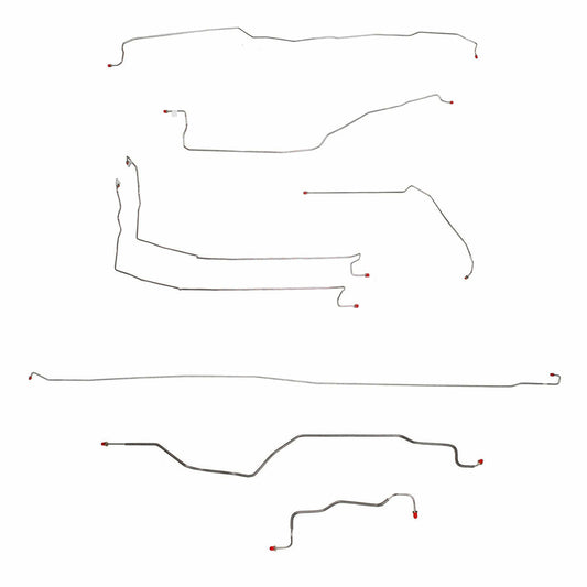 CBK0190OM- 99-02 Silverado/Sierra 1500, 4WD, Ext, 78 Bed Brake Line Kit; Steel - Complete Brake Line Kit Car Part People