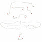 2005 - 2006 Ford Escape Brake Line Kit - CBK0194SS