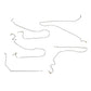 2005-2007 Chevrolet Silverado 1500 Complete Brake Line Kit 2WD Reg Cab 8ft Bed Stainless CBK0195SS