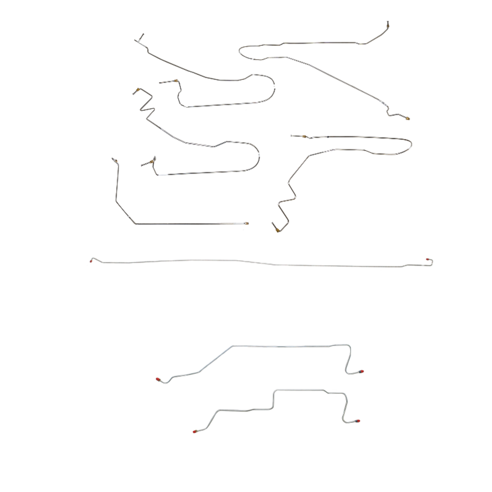 2005-2007 Chevrolet Silverado 1500 Complete Brake Line Kit 2WD Reg Cab 8ft Bed Stainless CBK0195SS