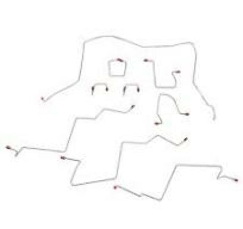 1998-01 Dodge Ram 2500 Brake Line Kit 4WD AWABS Reg Cab Long Bed - CBK0196OM - Complete Brake Line Kit Car Part People