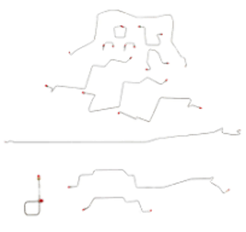 1998-01 Dodge Ram 2500 Brake Line Kit 4WD AWABS Reg Cab Long Bed - CBK0196OM