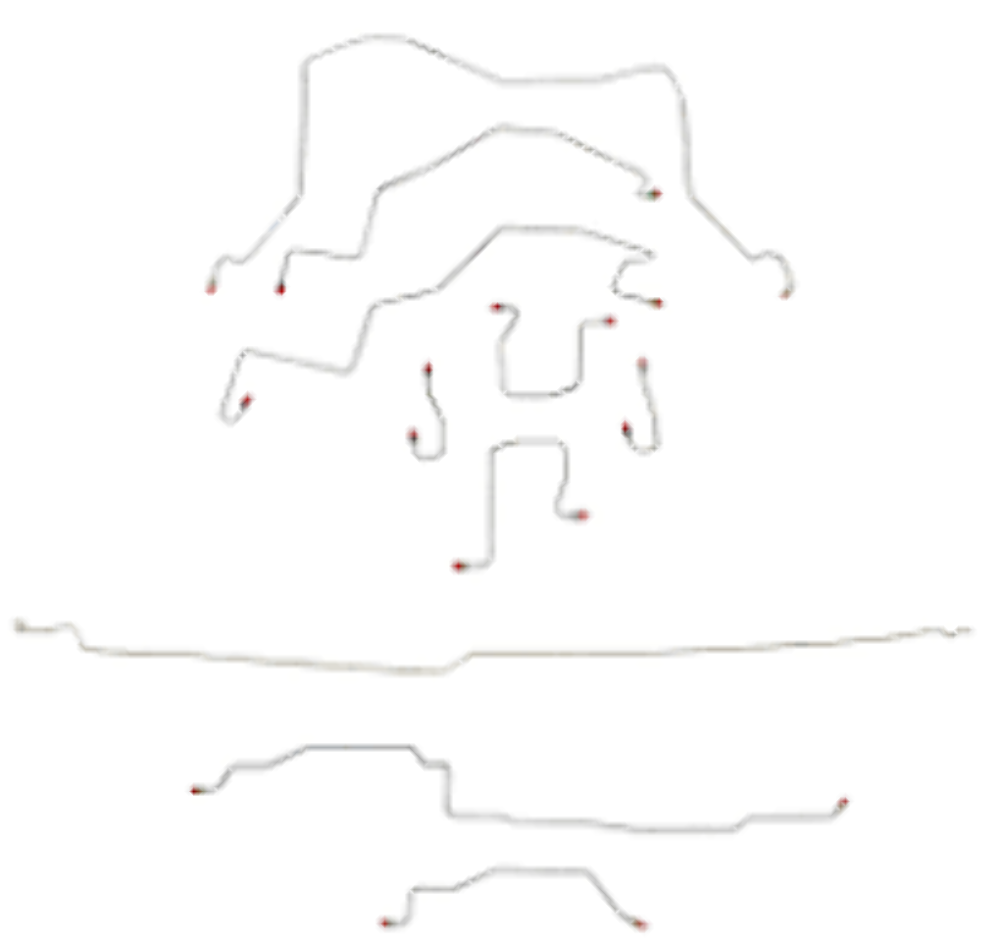 1998 - 2001 Dodge Ram 1500 Complete Brake Line Kit - CBK0199OM - Complete Brake Line Kit Car Part People