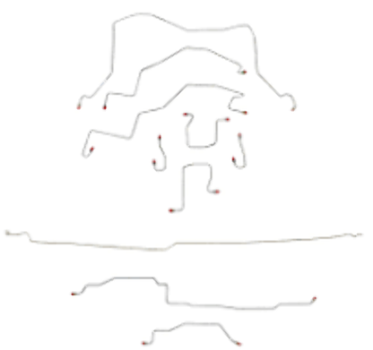 1998 - 2001 Dodge Ram 1500 Complete Brake Line Kit - CBK0199OM - Complete Brake Line Kit Car Part People