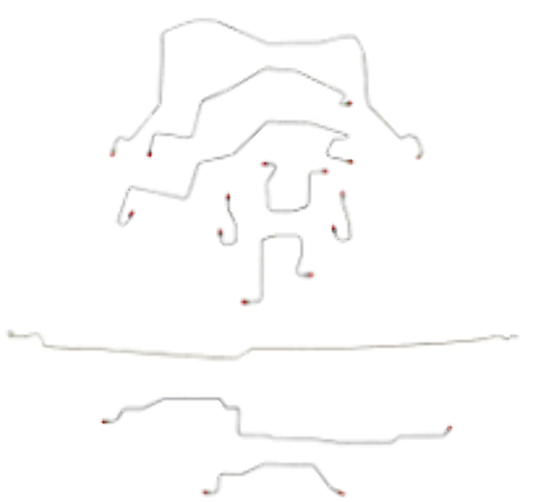 1998 - 2001 Dodge Ram 1500 Complete Brake Line Kit - CBK0199OM - Complete Brake Line Kit Car Part People