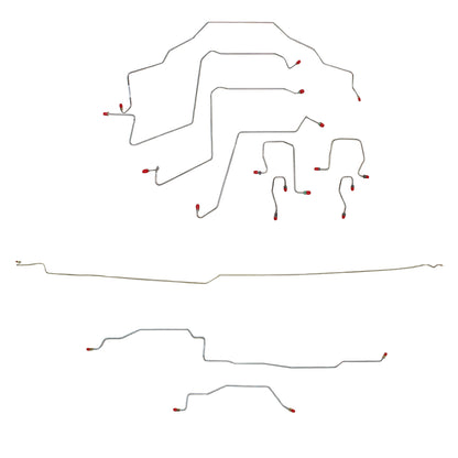 Dodge Complete Brake Line Kit; Fine Lines-CBK0203OM - Complete Brake Line Kit Car Part People
