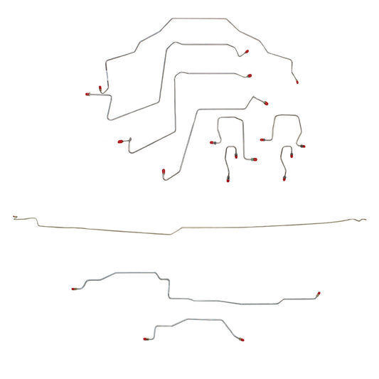 Dodge Complete Brake Line Kit; Fine Lines-CBK0203OM - Complete Brake Line Kit Car Part People