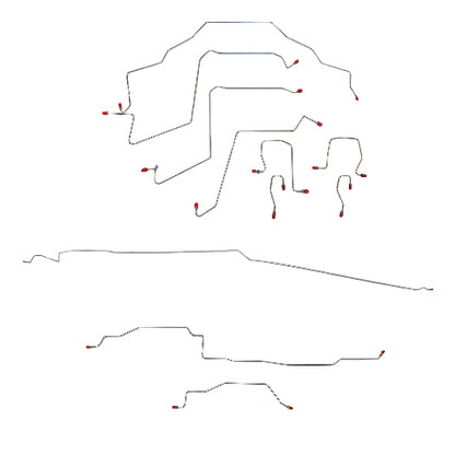 1998-2001 Dodge Ram 1500 Complete Brake Line Kit 2WD Rear ABS Quad Cab Short Bed CBK0204OM