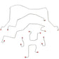 1998 - 2001 Dodge Ram 1500 Complete Brake Line Kit - CBK0206SS