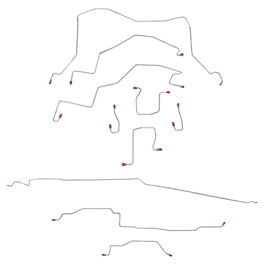 1998 - 2001 Dodge Ram 1500 Complete Brake Line Kit - CBK0206SS