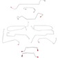 2000-2007 Ford Focus Complete Brake Line Kit No ABS Rear Drums CBK0209SS