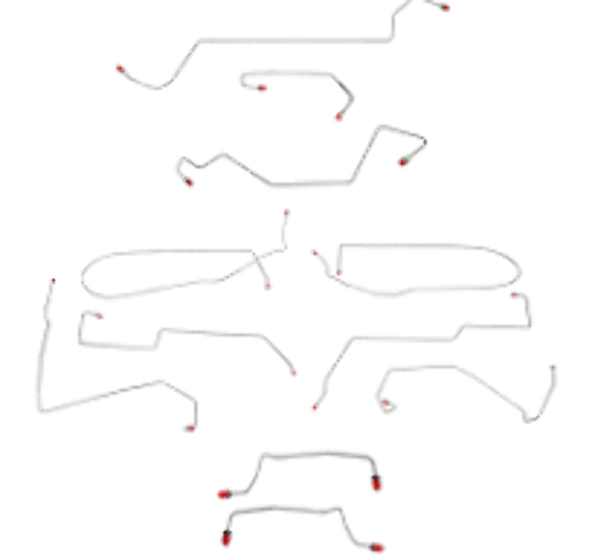 2000 - 2007  Ford-Focus Brake Line Kit - CBK0209SS