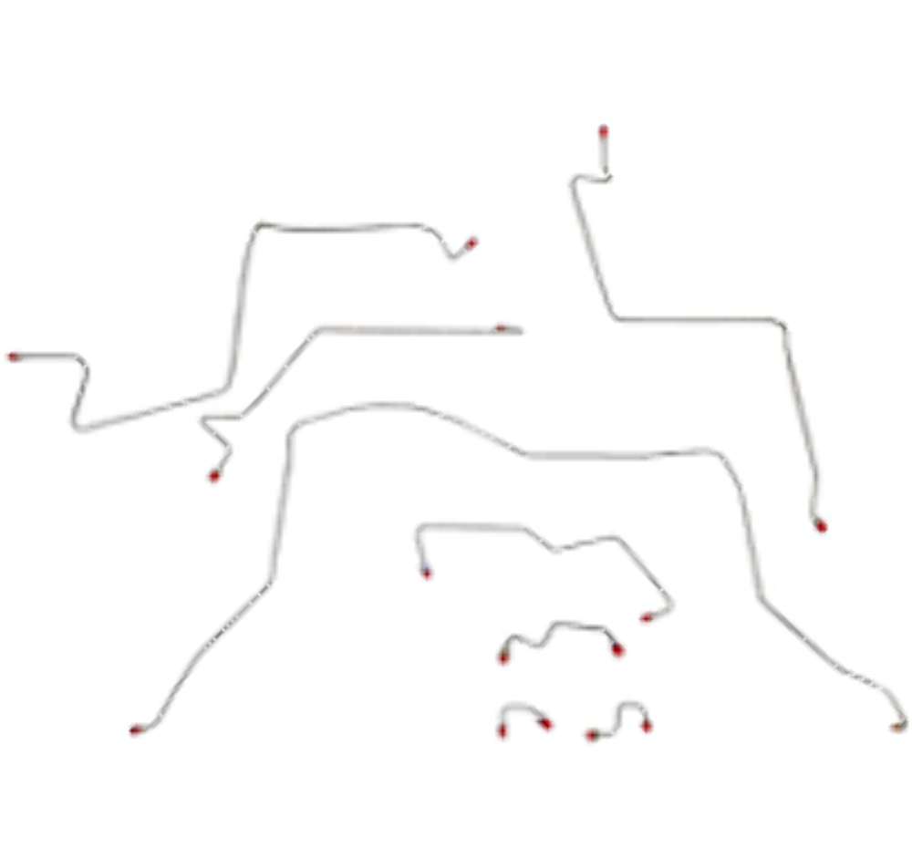 Fits 1994-97 Ram 1500, 4WD, All ABS, Quad Cab/Short Bed Brake Line Kit CBK0211OM