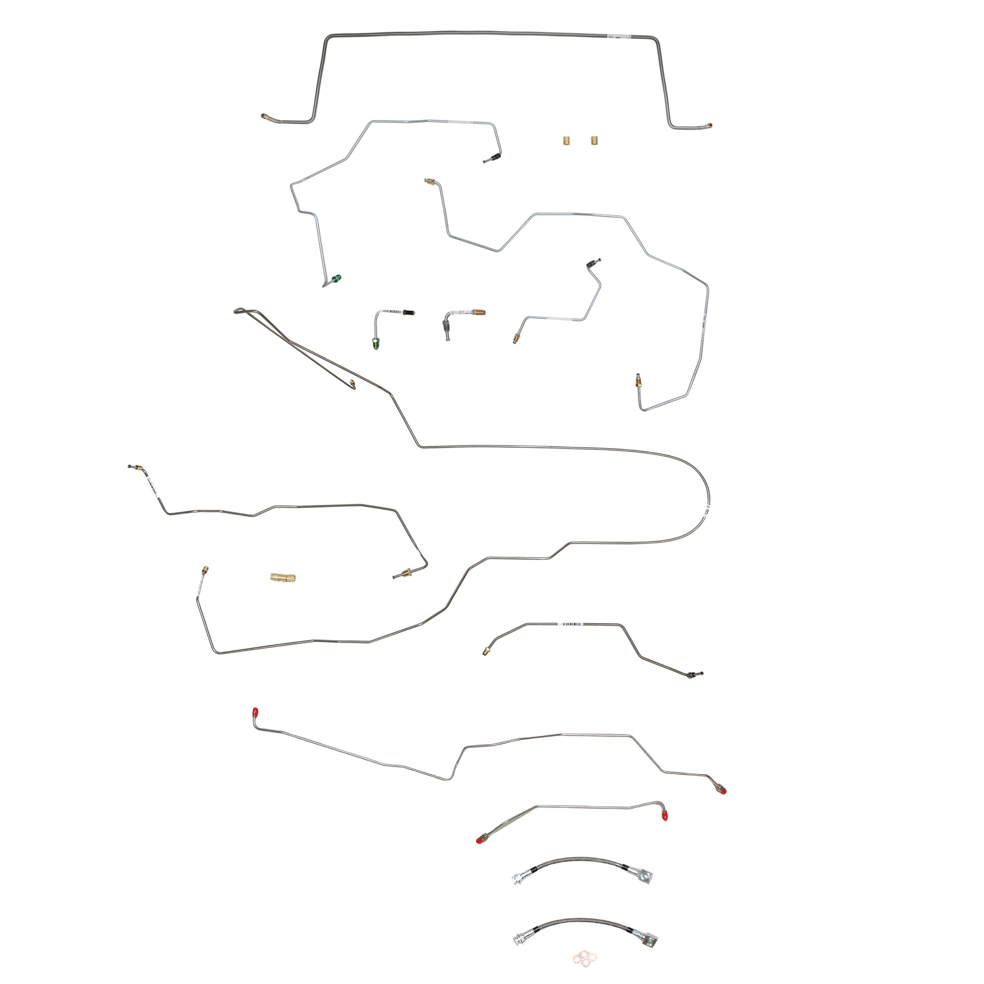 2002 - 2007 Jeep Liberty Brake Line Kit - CBK0213SS - Complete Brake Line Kit Car Part People