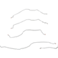 1955 Chevrolet Bel Air Complete Brake Line Kit Steel CBK0219OM