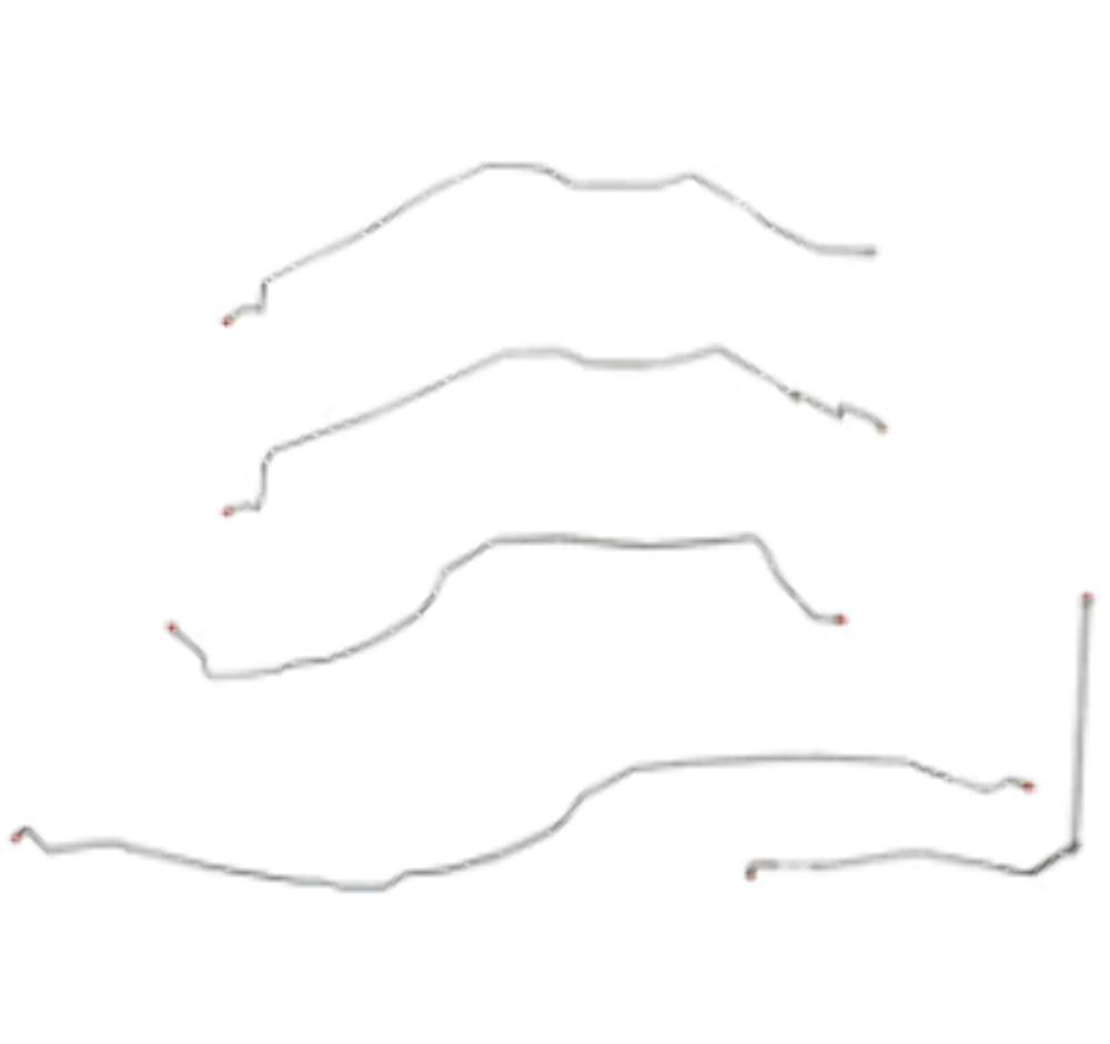 1955 Chevrolet Bel Air Complete Brake Line Kit Steel CBK0219OM