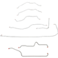 1955 Chevrolet Bel Air Complete Brake Line Kit Steel CBK0219OM