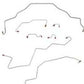 95-97 Ram 1500, 2 WD, All ABS, Reg Cab, Short Bed Brake Line Kit; Stainless