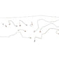 Fits 01-02 Ram 3500 4 WD Rear ABS Reg Cab Long Bed Complete Brake Line-CBK0234SS