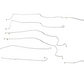 Fits 94-95 Ram 1500 2WD RWABS Reg / Long Drum Complete Brake Line Kit-CBK0235SS