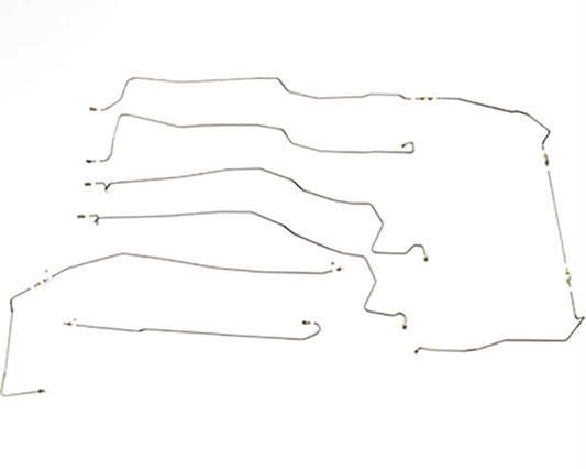 94-95 Ram 1500, 4WD, RWABS, Drum; Complete Brake Line Kit; S/S; CBK0236SS - Complete Brake Line Kit Car Part People