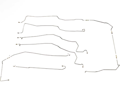 Fits 94-95 Ram 1500 2WD AWABS Reg / Long Drum Complete Brake Line Kit-CBK0237SS