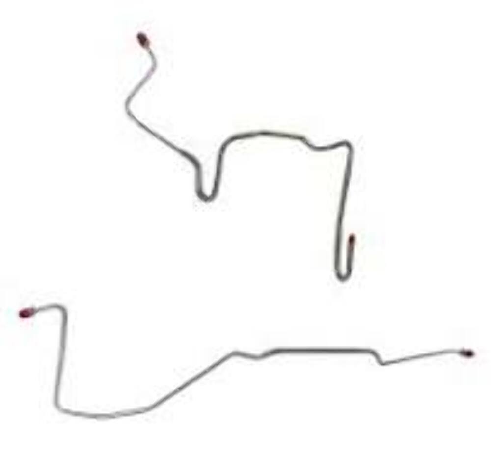 For 82-83 Camaro; 5.0L/8 cyl, Drum; Complete Brake Line Kit; Stainless-CBK0245SS