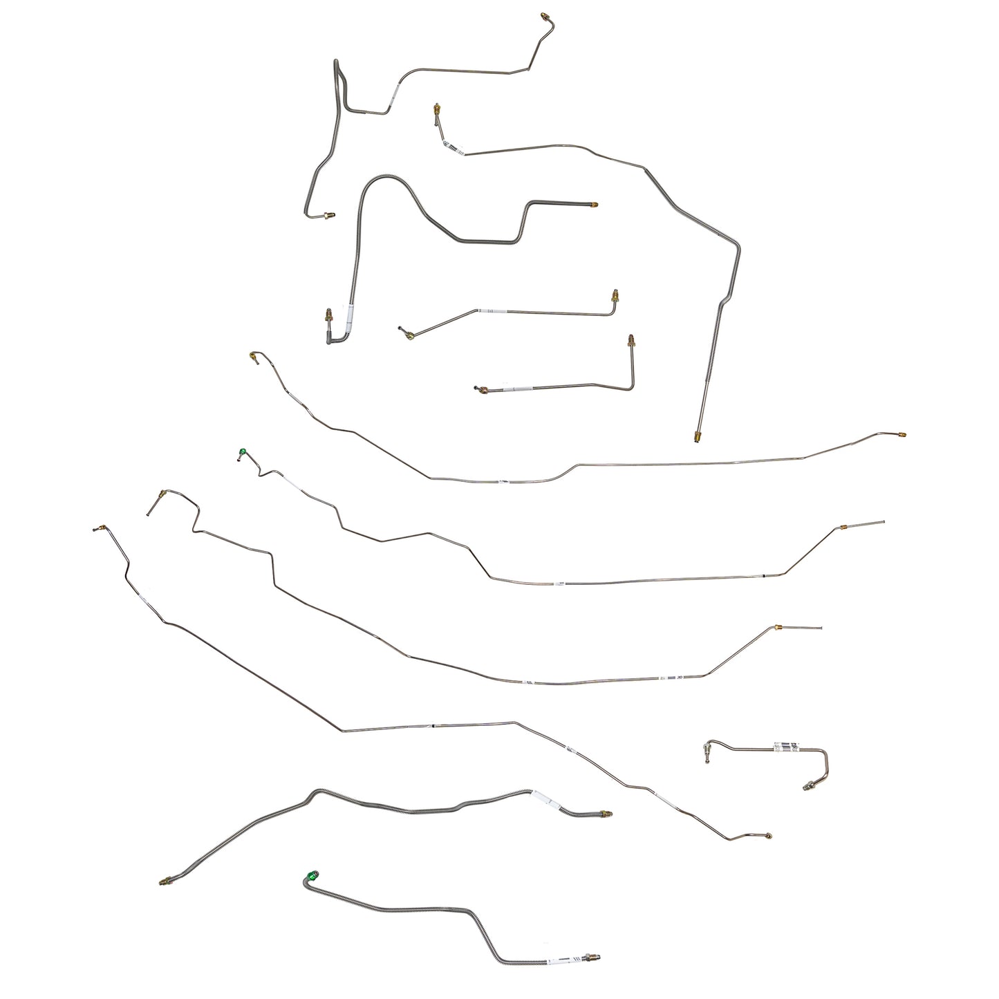 For 95-97 Camaro, Traction Control; Complete Brake Line Kit; Stainless-CBK0252SS