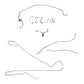 Fits 70 Camaro, Power Disc, Armored Prop Line; Complete Brake Line Kit-CBK0253OM