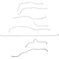 Fits 01-07 GM 2500HD 6.0 V8, Ext Cab/Long Bed; Complete Brake Line Kit-CBK0255SS