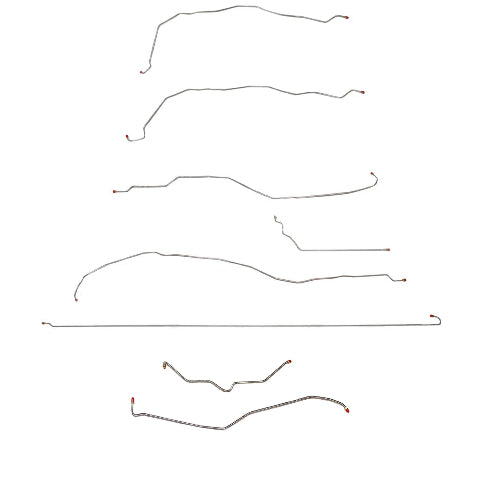 2001-2007 Chevrolet Silverado 2500 HD Complete Brake Line Kit Ext Cab Short Bed CBK0259SS