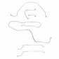 Fits 1965 Chevy Malibu Hardtop w/Manual Drum, Complete Brake Line Kit CBK0266SS
