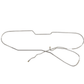 Fits 1966 Chevy Malibu Hardtop w/ Power Drum, Complete Brake Line Kit CBK0269SS