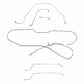 Fits 1966 Chevy Malibu Hardtop w/ Power Drum, Complete Brake Line Kit CBK0269SS