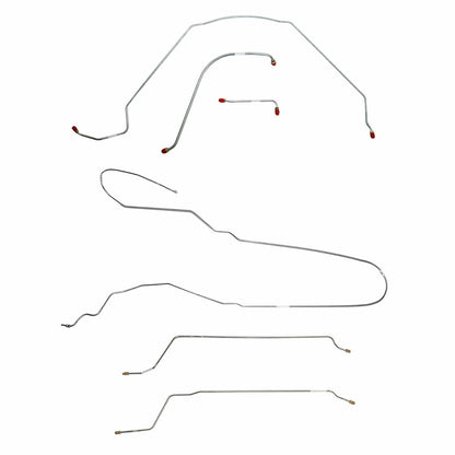 Fits 1965 Chevy Malibu Convertible w/ Power Drum, Complete Brake Line CBK0273SS - Complete Brake Line Kit Car Part People