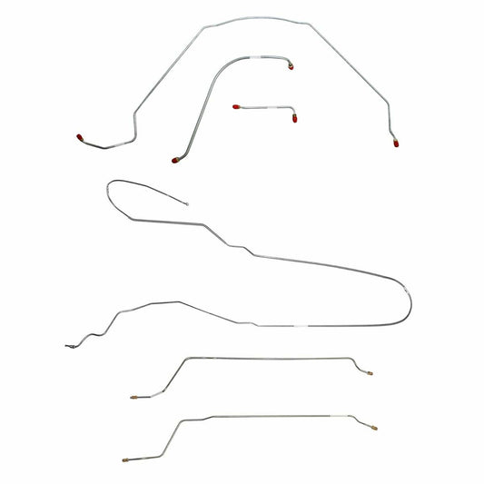 Fits 1965 Chevy Malibu Convertible w/ Power Drum, Complete Brake Line CBK0273SS - Complete Brake Line Kit Car Part People