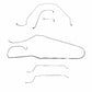 Fits 1966 Chevy Malibu Convertible w/ Power Drum, Complete Brake Line CBK0274SS